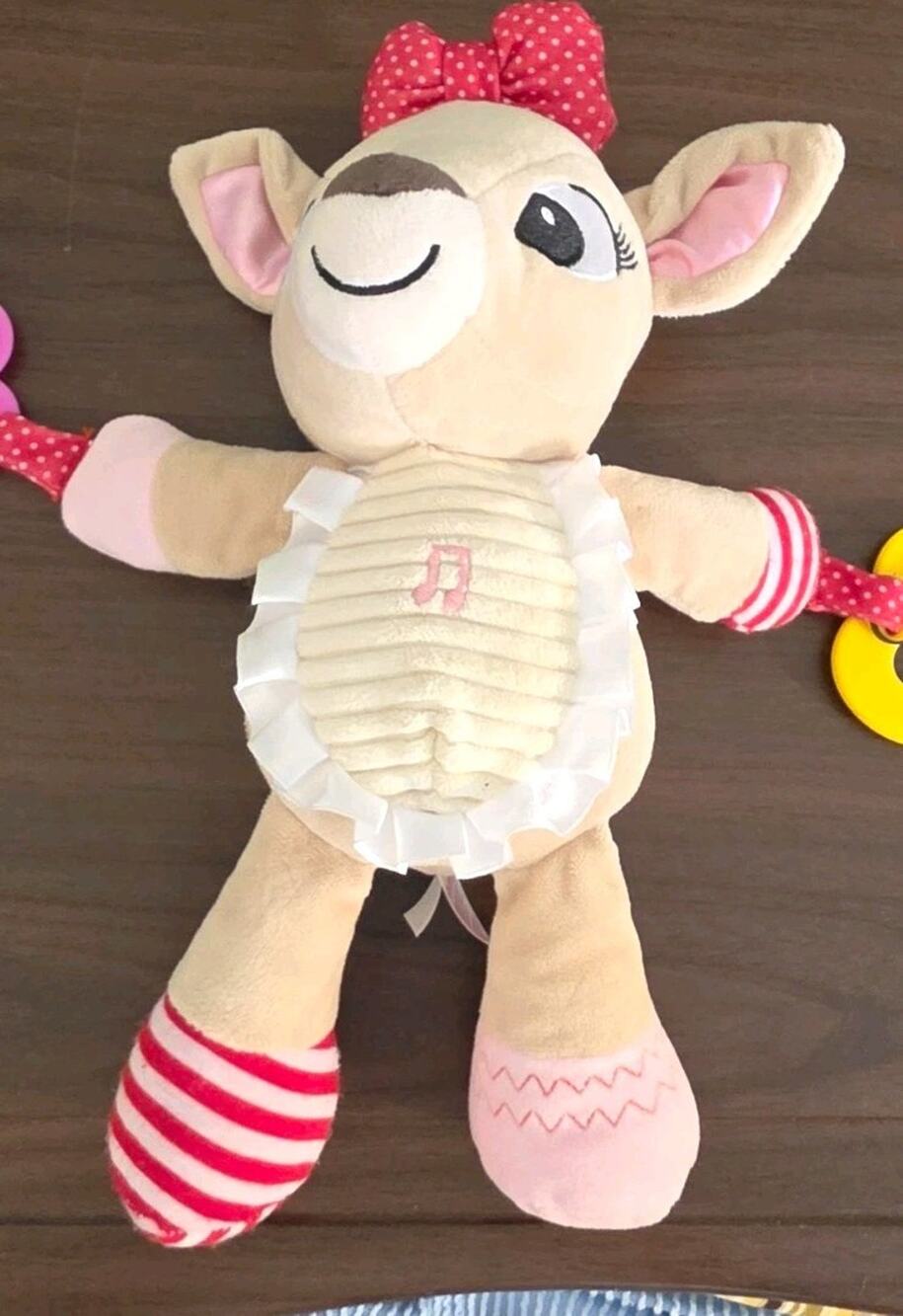 Kids Preferred Rudolph Red-Nosed Reindeer Clarice Activity Plush Baby Toy Music